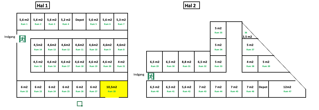 Vallø Depotrum 10,5 m²