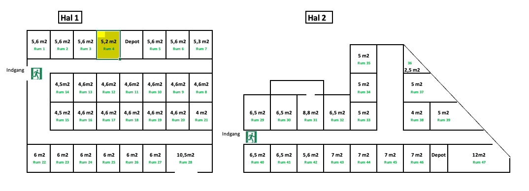 Vallø Depotrum 5,2 m²