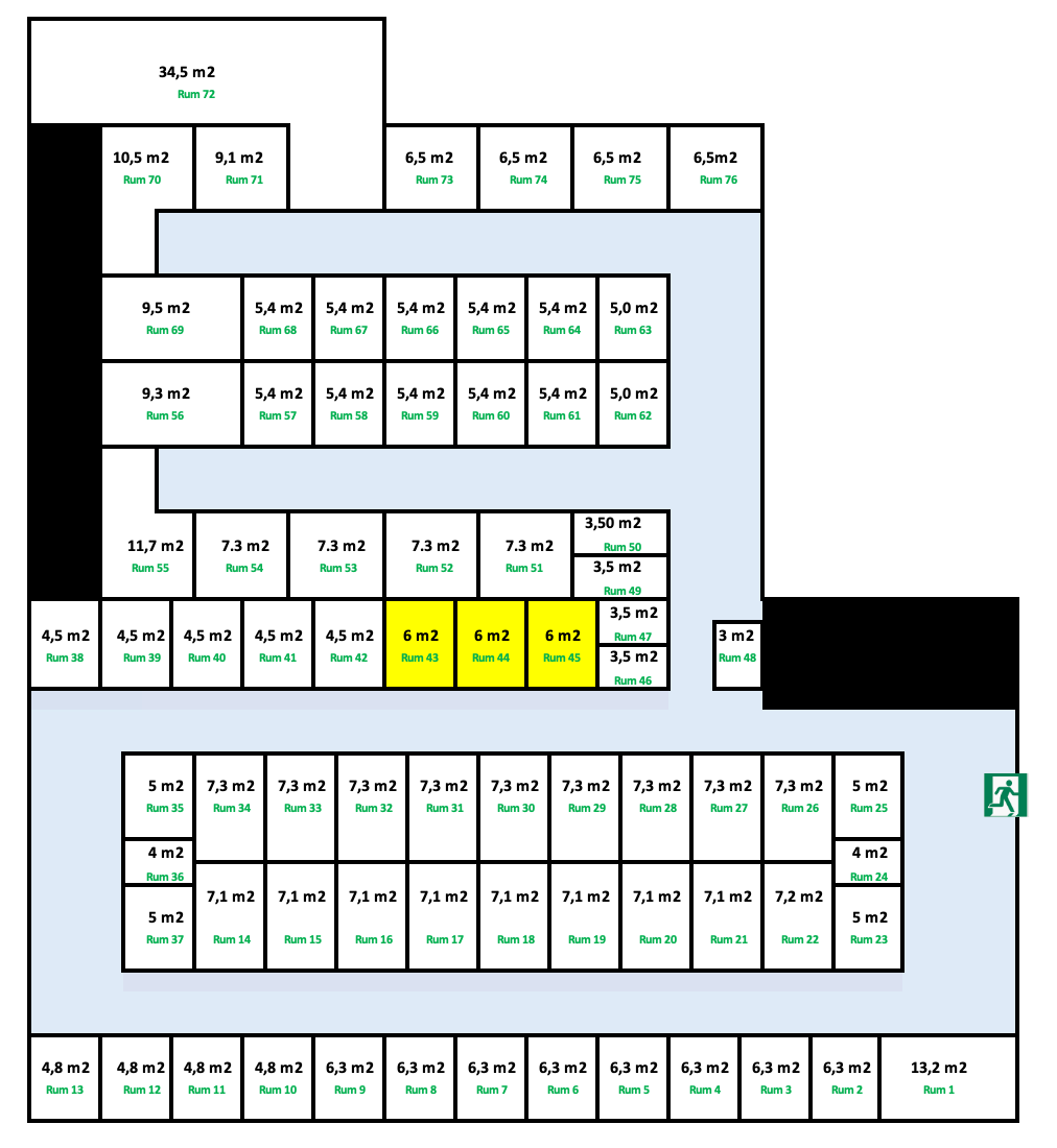 Næstved Depotrum 6,0 m2