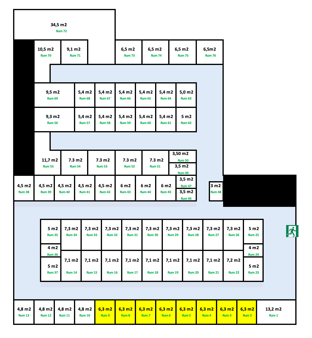 Næstved Depotrum 6,3 m2