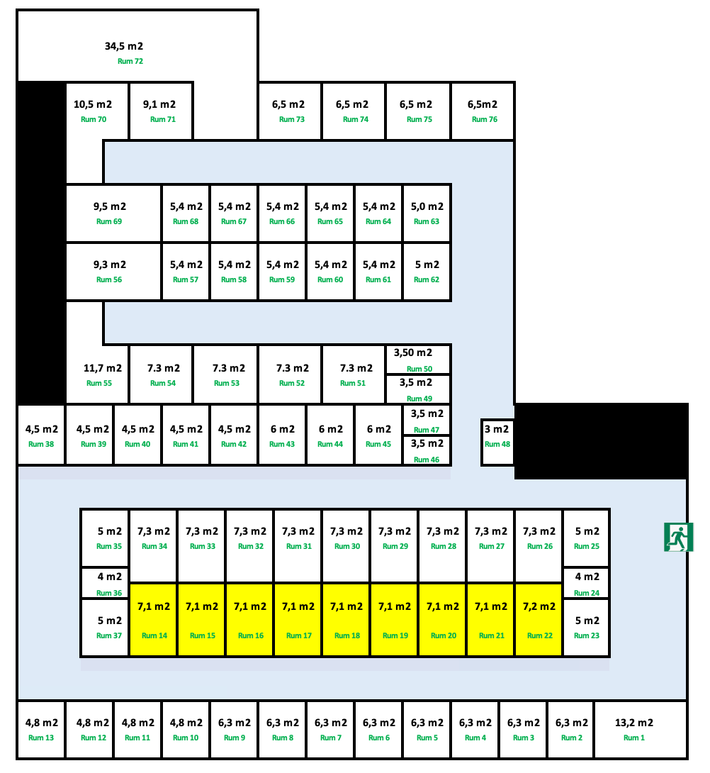 Næstved Depotrum 7,1 m2