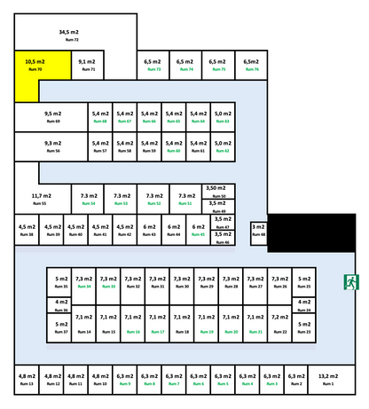 Næstved Depotrum 10,5 m2 (31,5 m3)