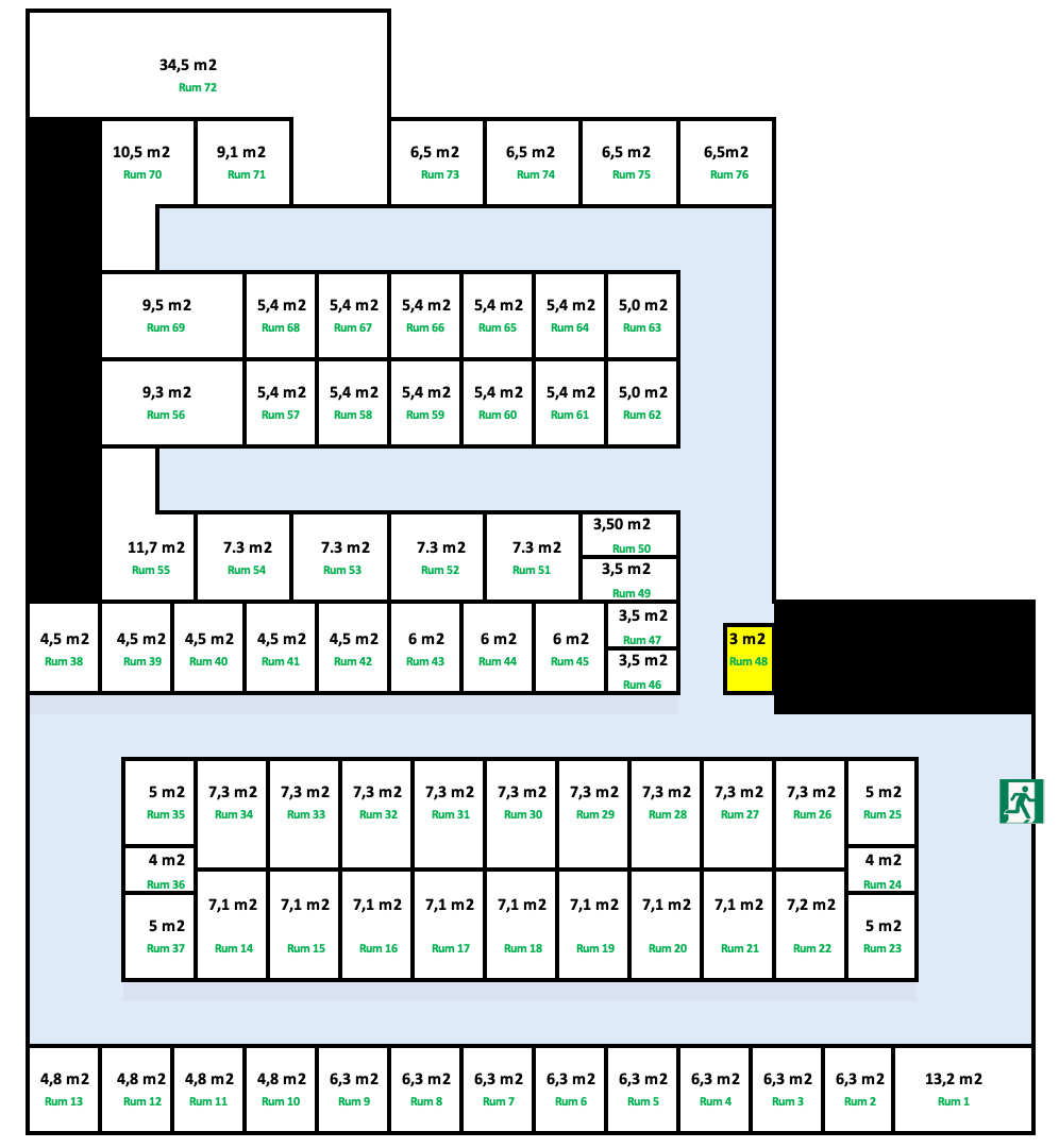 Næstved Depotrum 3,0 m2
