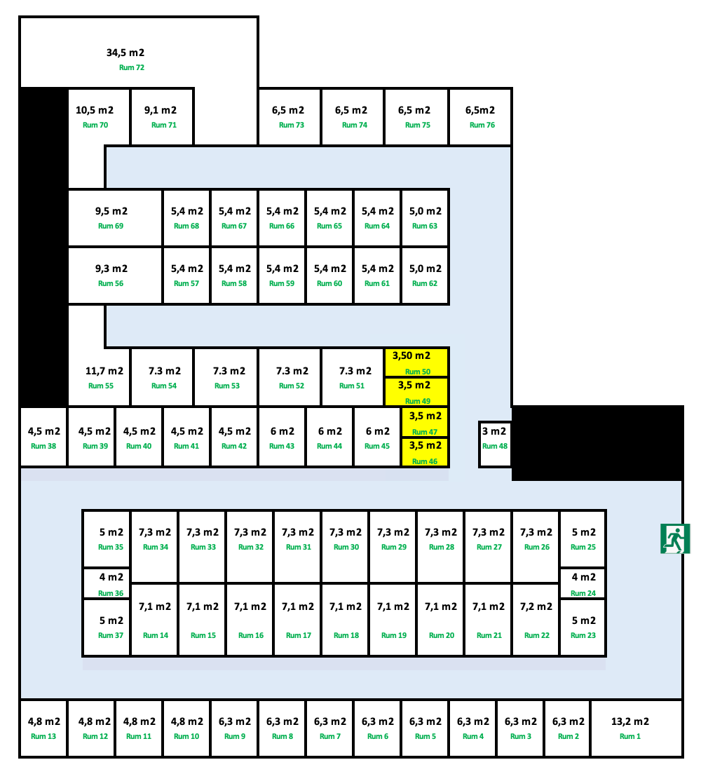 Næstved Depotrum 3,5 m2
