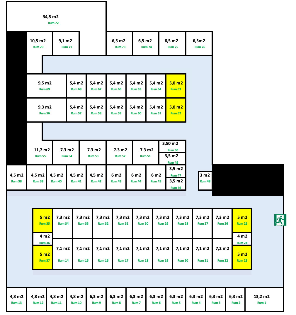 Næstved Depotrum 5,0 m2