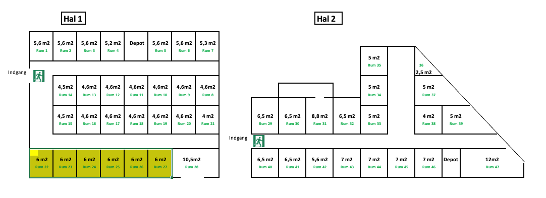 Vallø Depotrum 6 m²