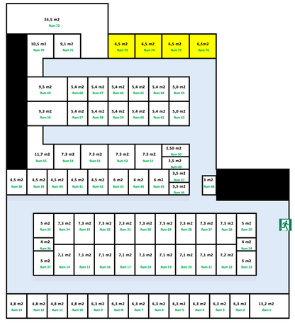 Næstved Depotrum 6,5 m2