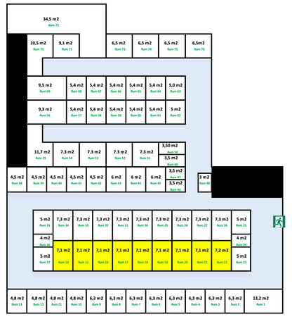 Næstved Depotrum 7,1 m2