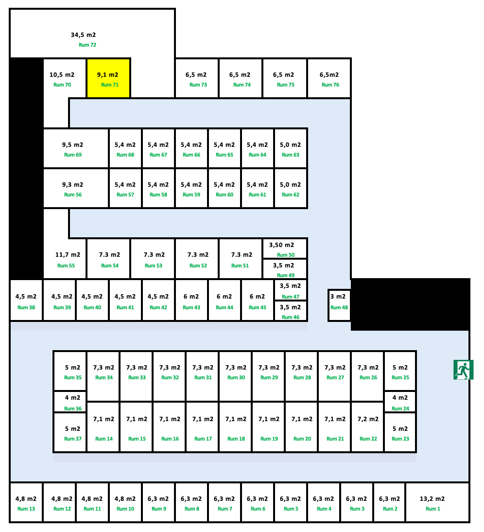 Næstved Depotrum 9,1 m2